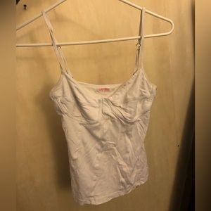 Garage Womens White Cami Bra Top Size S